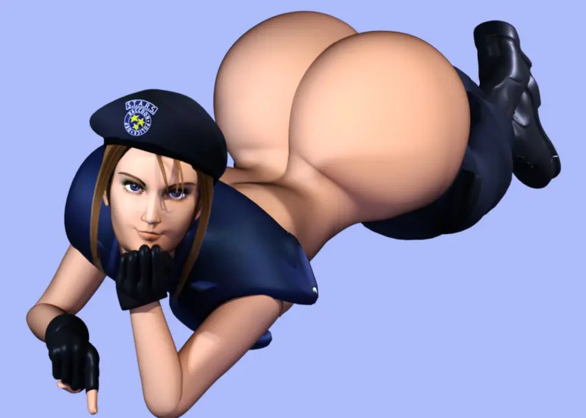 Image female,solo,solo_female,3d,footwear,resident_evil,resident_evil_2,full_color,no_penetration,jill_valentine,jill_valentine_(sasha_zotova),resident_evil_3,jill_valentine_(julia_voth)