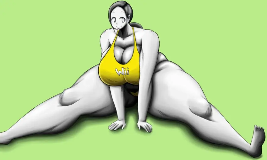 Image 1girls,big_breasts,breasts,female,thick_thighs,thighs,tank_top,wii_fit,wii_fit_trainer,overlordzeon