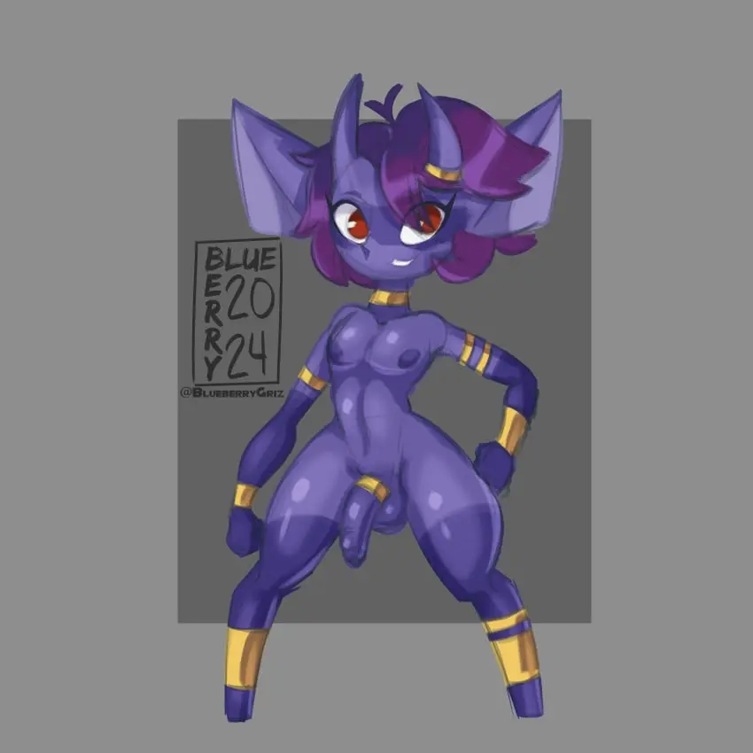 Image hi_res,looking_at_viewer,red_eyes,simple_background,solo,standing,male,nude,penis,humanoid,femboy,accessory,gold_(metal),jewelry,balls,hair,absurd_res,purple_hair,collar,flaccid,genitals,2024,purple_body,grey_background,humanoid_pointy_ears,armor,casual,cock_ring,gold_jewelry,imp,wristwear,penis_accessory,penis_jewelry,gold_collar,metal_collar,vambrace,gold_choker,gold_cock_ring,genitalwear,anklewear,tome_imp,blueberrygrizzly