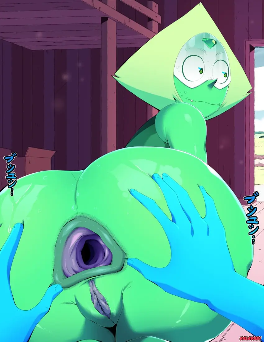 Image female,pussy,thick_thighs,tagme,anus,thick_ass,green_skin,dialogue,yuri,english_text,gaping_anus,speech_bubble,spread_anus,presenting_anus,blue_skin,hands_on_ass,spread_ass,spreading_ass,gem_(species),steven_universe,endosoma,lapis_lazuli_(steven_universe),peridot_(steven_universe),green_anus,intestines,rectum,valavari,colon,purple_vagina
