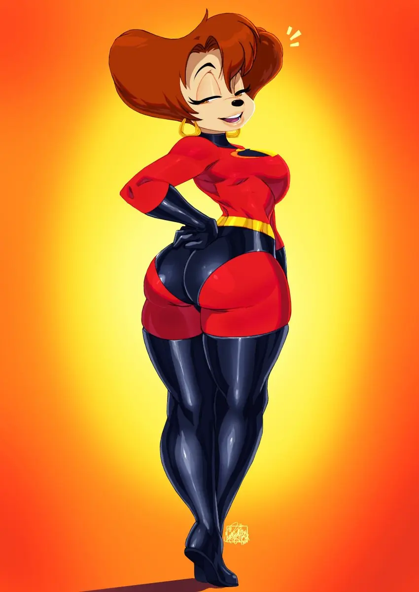 Image 1girls,female,light-skinned_female,light_skin,thighhighs,ass,big_ass,disney,earrings,red_head,thick_thighs,thighs,cat_girl,anthro,busty,curvy,brown_hair,artist_signature,tight_clothing,ass_focus,boots,cosplay,anthropomorphic,the_incredibles,very_high_resolution,goof_troop,peg_pete,tovio_rogers,elastigirl_(cosplay)