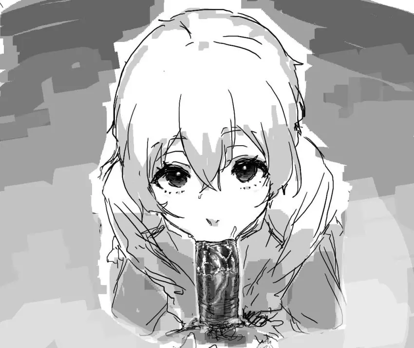 Image long_sleeves,male,penis,big_penis,uncensored,fellatio,kneeling,two_tone_hair,veins,2boys,cute_male,femboy,male/male,male_only,yaoi,eyelashes,drool,drooling,veiny_penis,pubic_hair,blowjob,cute,thick_eyebrows,thick_penis,sketch,disembodied_penis,cute_face,eyes_wide_open,big_dick,greyscale,uncolored,pajamas,long_eyelashes,baggy_clothing,baggy_shirt,unseen_character,unseen_male,blue_lock,sketchy,doe_eyes,hiori_yo,maru0_bb