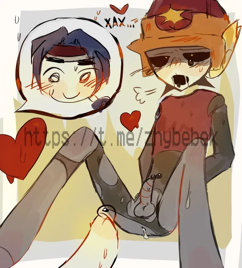 Image blue_hair,male,sweat,2boys,yaoi,artist_name,gay,gay_sex,self_upload,heart,sweating,2024,brawl_stars,url,robot,<3,robot_boy,android,artist_upload,artist_website,breath_cloud,russian_text,fang_(brawl_stars),android_boy,lawrie_(brawl_stars),zhyberbek
