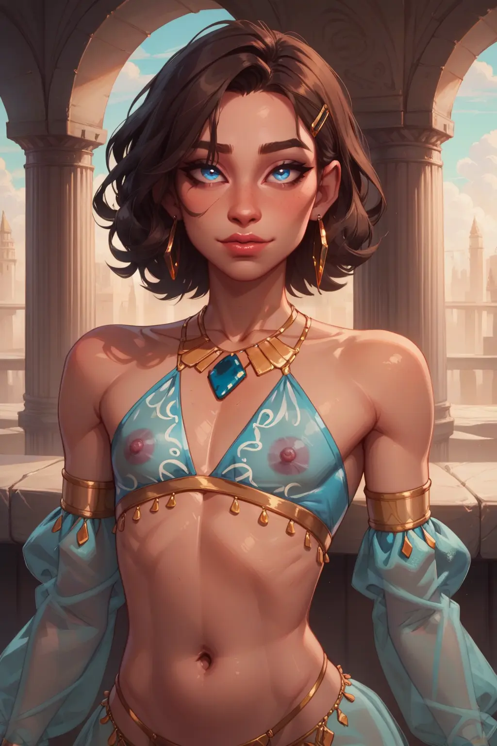 Image nipples,solo,blue_eyes,male,ass,bubble_ass,bubble_butt,thighs,wide_hips,hips,ai_generated,crossdressing,cute_male,femboy,male_only,yaoi,belly,earring,lingerie,solo_focus,tagme,original,original_character,1femboy,brown_hair,gay,bulge,slim_waist,see-through,small_waist,tiny_waist,oc,feminine_male,nipples_visible_through_clothing,flat_chested,see-through_clothing,belly_dancer,belly_dancer_outfit,bulge_through_clothing,androgynous,feminine,otoko_no_ko,harem,feminine_body,transparent_clothing,harem_outfit,boy,buildabaeworkshop