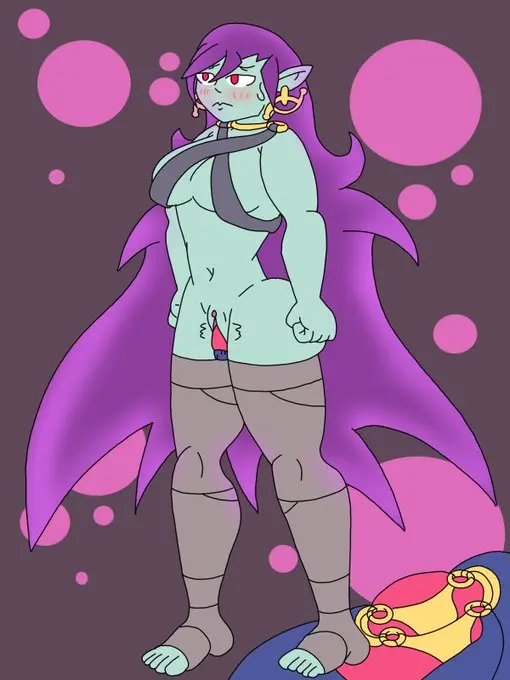 Image female,shantae,shantae_(character),vibrator,dildo_insertion,dildo_vibrator,shantae_and_the_seven_sirens,seer_dance_shantae